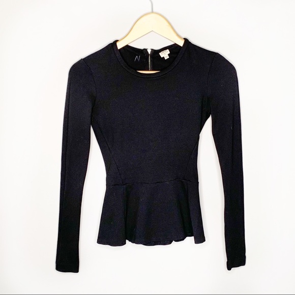 Wilfred Tops - Aritzia Wilfred Zipper Back Long Sleeve Top